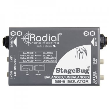 浙江Radial,SB-6,线路电平信号隔离变压器DI直插盒,立体声隔离器,DI盒,无源隔离变压器,