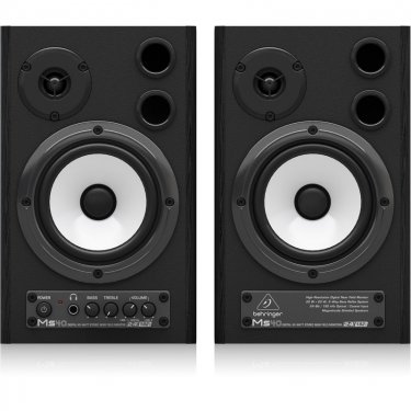 浙江百灵达 Behringer MS40 有源音箱 4寸有源监听扬声器 录音室音箱 多媒体音箱