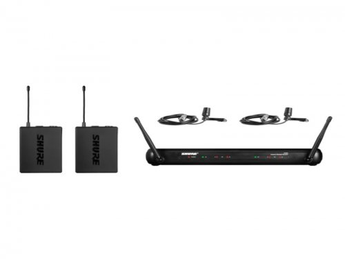 浙江Shure 舒尔 SVX188/CVL 双领夹式话筒系统 胸麦 一拖二无线话筒