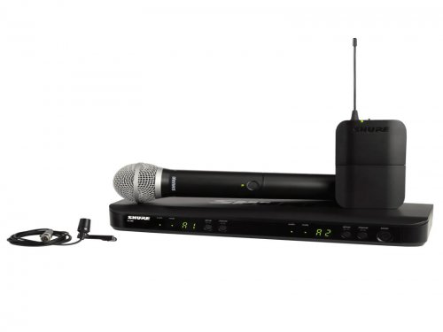 浙江Shure 舒尔 BLX1288/CVL 无线麦克风  BLX1288/CVL 双通道无线领夹+手持话筒系统