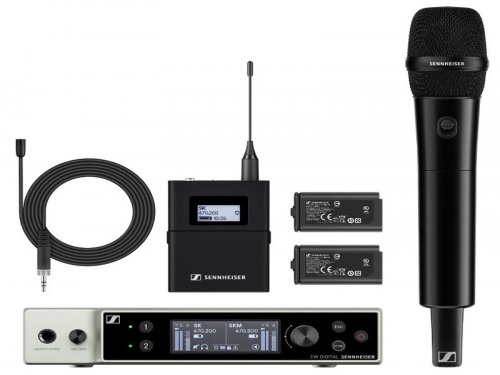 浙江森海赛尔 EW-DX MKE2-835-S SET 一拖二无线麦克风 教学会议舞台演出直播无线话筒